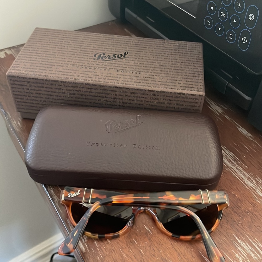 Persol vintage EF803 sunglasses with Persol box and case tortoise brown - Picture 2 of 16